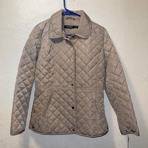 Lauren Ralph Lauren Quilted Jacket, Taupe,XS